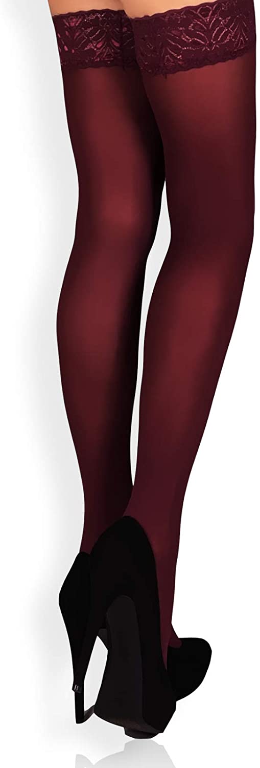 MILA MARUTTI Opaque Stay Up Thigh High 