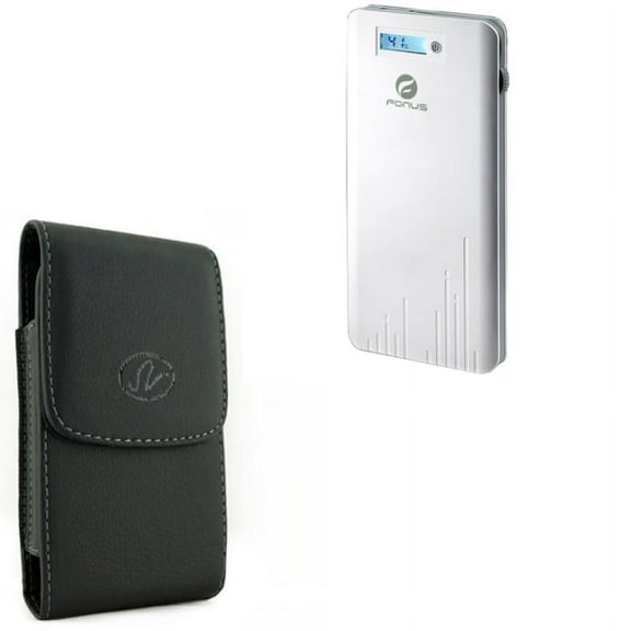 Power Bank & Case Belt Clip for Samsung Galaxy S22 Plus,S21 FE 5G - 6000mAh Charger Portable   Leather Holster Cover Combo