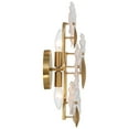 thumbnail image 6 of Possini Euro Design Filoli 16" High Modern 2 Light Wall Sconce Light Lamp Fixture Mount Bathroom Bedroom Hardwired Gold Plated, 6 of 9
