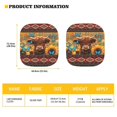 thumbnail image 5 of Bulopur Aztec Sun Shade Car Windshield, Butterfly Highland Cow Prevent UV Rays Car Windshield Sun Shade Foldable Removable Auto Front Window Sunshade Covers for Most Cars, Set of 2, 5 of 6