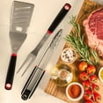 thumbnail image 6 of Gibson Home Huckleberry 3 Piece Stainless Steel BBQ Tool Set Black/Red, 6 of 6