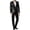 A-Black333, variant on JAJAHO Sparkly Sequins Suit Set For Men Business Dress Wear Long Sleeve Glitter Button Up Slim Fit Suit Jacket Pants For Formal Wedding 2 Piece Trendy Outfit