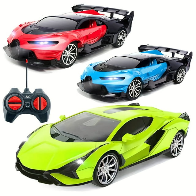 1:24 Scale Four-Channel Extreme Speed Drift RC Car - LED Lights, Realistic Simulation Model, Perfect Birthday, Christmas, Halloween Gift for Kids