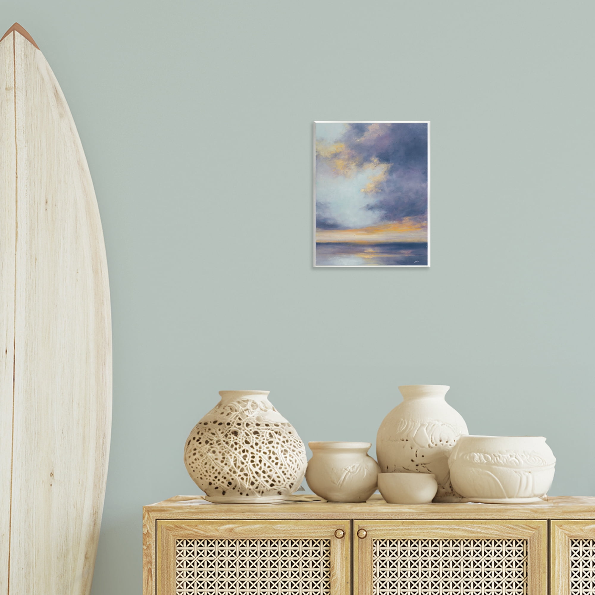Stupell Industries Light Of Dawn Seascape Landscape Painting Unframed Art Print Wall Art, 11 x 14
