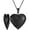 Black, variant on Stainless Steel Heart Shaped Locket Style Statement Party Wedding Promise Anniversary Pendant Necklace