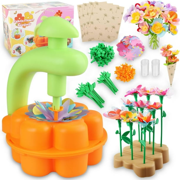 Kit de manualidades con ramo de flores de tela YUOIOYU para niños mayores de 4 años