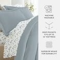 thumbnail image 4 of Noble Linens 8 Piece Solid Duvet Bundle in Light Blue, Cal King, 4 of 5