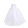 thumbnail image 1 of Jupon en Soie Blanc pour Femmes, Jupon pour Robe de Mariée, Taille Unique, 1 of 6