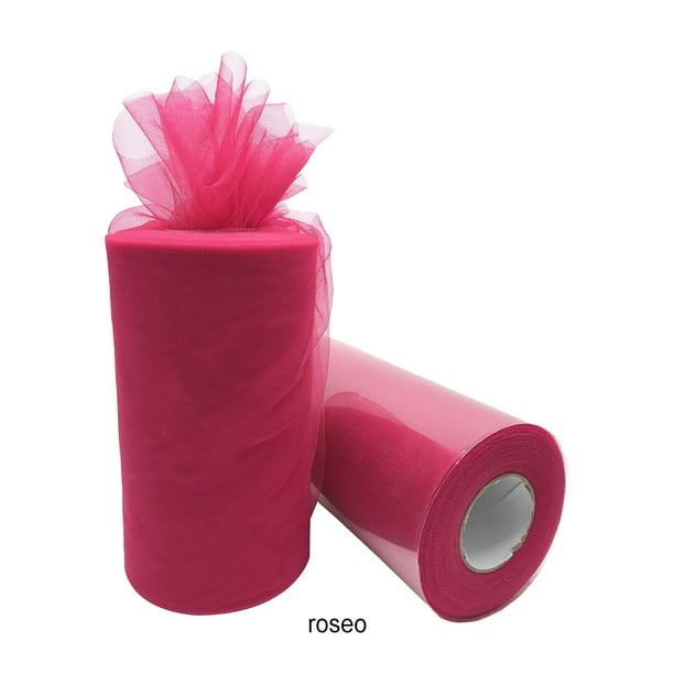 Ruiboury Non-shedding And Colorfast Tulle Roll For Durable And Long-lasting  Tutu Skirts Skin-friendly Mesh rose red