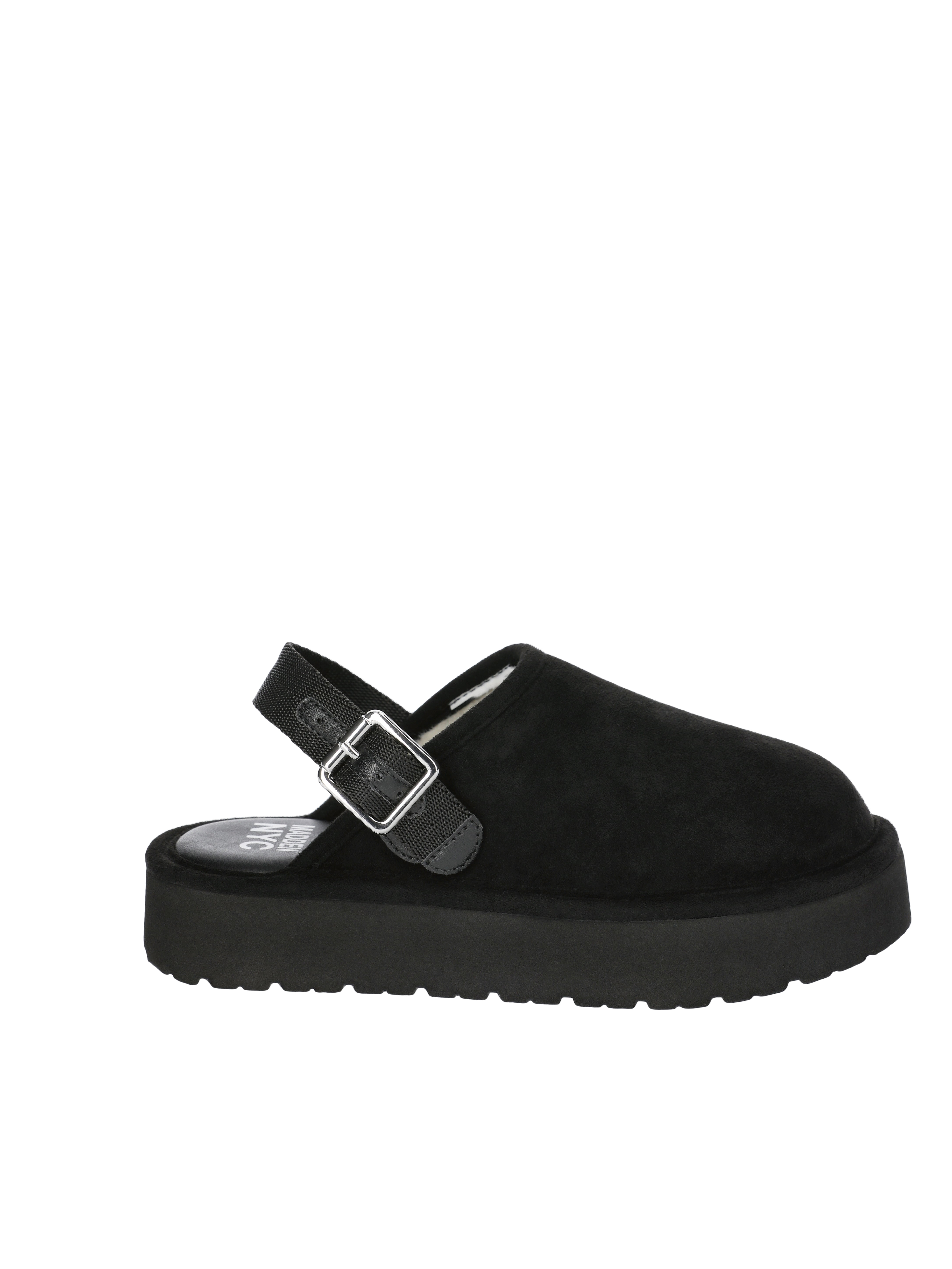 Madden NYC Little and Big Girls' Platform Clogs with Faux Shearling Lining