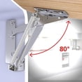 thumbnail image 4 of 1 Pair 80 Degree Cabinet Hinge Full Hinge Lid Furniture Base Spring Hinge, 4 of 5