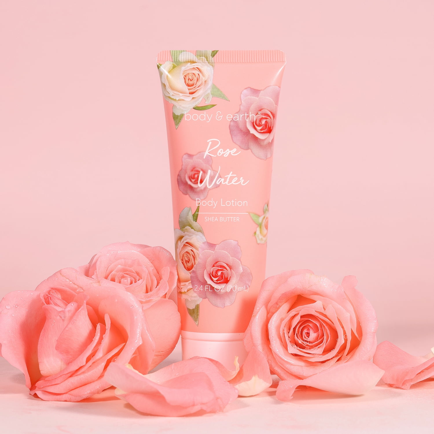 Body & Earth Spa Gift Sets Rose Scent Bath Gift for Women Mother's Day Birthday Gifts for Mom - Perfume, Body Lotion, Body Scrub