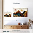 thumbnail image 4 of Elephant Stock Textured Mountain Landscape Abstract Wall Art - Horizontal Canvas Wall Art - Living Room Wall Decor - Nature Canvas - Red And Black Decor - 12" x 8", 4 of 8