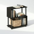 thumbnail image 5 of Furinno Reed 3-Tier S-Shaped Bookcase, Bookshelf, Espresso, 5 of 6