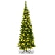 thumbnail image 2 of Árbol de Navidad Costway 2,25 m Nevado 1085 Ramas Base Metal Luces LED, 2 of 7