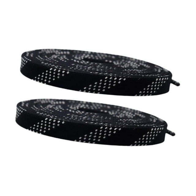 1 par de cordones para patines de hockey de 1 cm de ancho encerados para zapatos normales Roller Derby Roller 274 cm