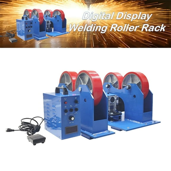 50-1000mm Welding Roller Rack Digital Display Welding Roller Rack Load Capacity 2T with Polyurethane Wheel