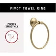 thumbnail image 3 of Delta Chamberlain Wall Mount Round Closed Towel Ring Bath Hardware Accessory in Champagne Bronze, 3 of 6