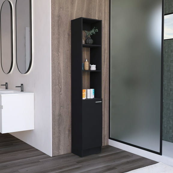 6 Shelves Bathroom Cabinet, Adjustable & Elegant For Home Decoration Spaces