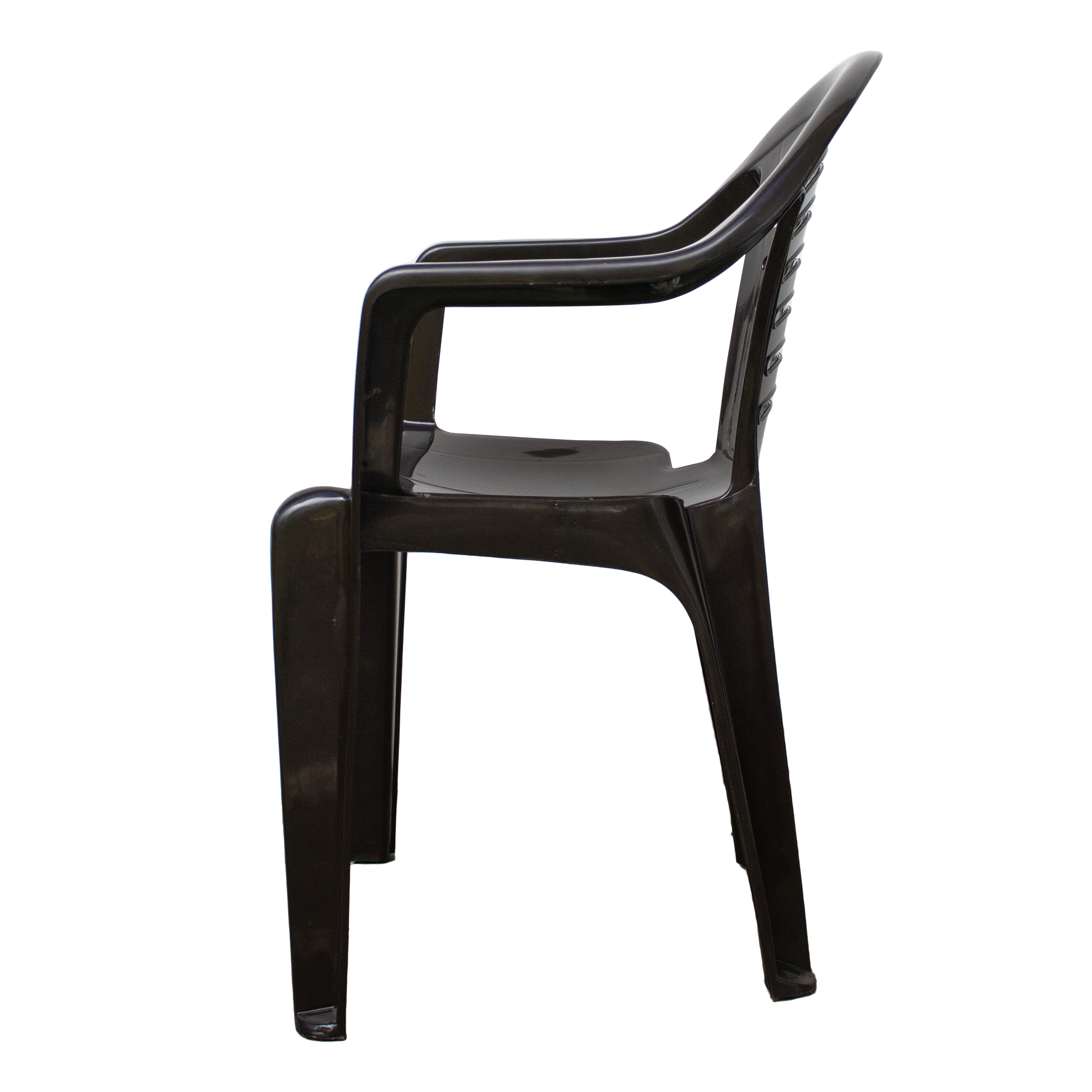 Sanchia Brown Outdoor Plastic Chair for Adults