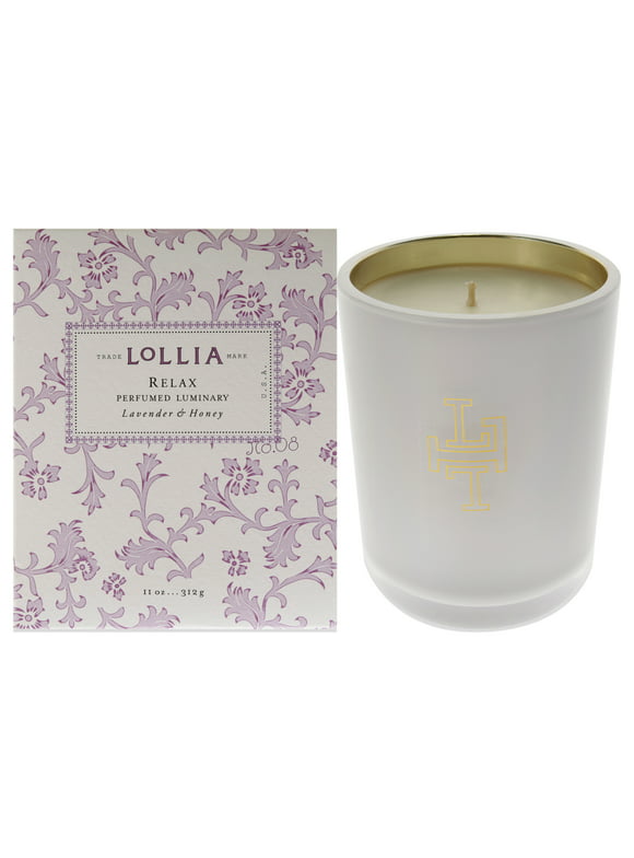 Lollia Relax Perfumed Luminary Candle, 11 oz Candle