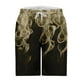 thumbnail image 4 of Pantalones Cortos de Cintura Elástica para Hombre con Bolsillos Pantalones Cortos de Longitud de Rodilla con Impresión de Llama, Pantalones de Playa Casuales con Cordón Elástico, 4 of 6