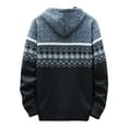 thumbnail image 3 of DPTALR Cardigan à Capuche Tricoté à Manches Longues pour Hommes avec Fermeture Éclair, 3 of 3