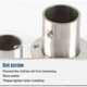 thumbnail image 5 of 4 X Closet Rod Bracket With Screws,closet Clamp Bracket,rob Clamp Flange Bracket,25mm Curtain Rod Bracket,closet Rod Bracket,stainless Steel Closet Ro, 5 of 5
