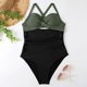 thumbnail image 3 of Gibobby Batas de baño mujeres spa Traje de baño 2023 para mujer, traje de baño Sexy recortado con cintura alta, traje de baño con cordones frontales(Verde,CH), 3 of 4