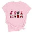 thumbnail image 6 of Valentines Tops for Women Cute Gnome Graphic Tees Round Neck Short Sleeve Blouse Valentine Teacher Shirt Spring Blouses for Women 2026, 6 of 7