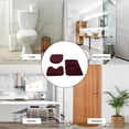 thumbnail image 4 of OKbus 3Pcs Bathroom Rugs Set, Super Soft Non Slip Bathtub Carpet and Absorbent Bath Mat, Plush Bath Mat, U-Shaped Rug and Toilet Lid Cover, Bathroom Accessories, Home Decor Wine, 4 of 11