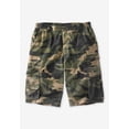 thumbnail image 2 of Boulder Creek By Kingsize Men's Big & Tall  12" Side-Elastic Stacked Cargo Pocket Shorts, 2 of 5