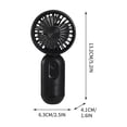 thumbnail image 2 of Lunxisen 3 Pcs Portable Handheld Personal Fan USB Rechargeable Battery Operated Three Speed Cooling for Travel Outdoor, 2 of 8