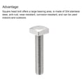 thumbnail image 4 of Square Head Bolt, 5 Pack M8x40mm 304 Stainless Steel Grade C Square Screws, 4 of 5