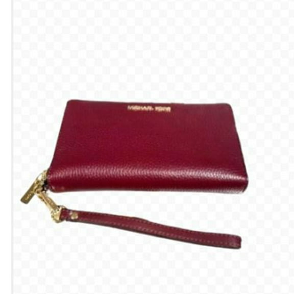 Michael Kors Women's Jet Set Travel Large Flat Multifunction Phone Case Pebbled Leather Wallet (OXBLOOD)35S9GTVE7L-oxbl