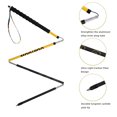 thumbnail image 4 of Ultra Light Carbon Fiber Trekking Poles | Collapsible Walking Sticks for Hiking & Trail Running | 125cm Non Adjustable, 130g, Shiny Yellow, Anti-Slip Grip for Men & Women, 4 of 7