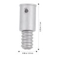 thumbnail image 2 of 2pcs Broom Extension Pole Adapter Tips Metal Threaded Handle Tips End Adapter, 2 of 8
