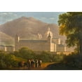 thumbnail image 3 of Giuseppe Canella 24x18 Black Modern Framed Museum Art Print Titled - The Escorial, 3 of 5