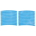 thumbnail image 1 of 20 Pcs Calcomanías para Llanta en Forma de Arco Decorativas para Llanta de Automóvil de 14"-22" Azul Claro PET, 1 of 1