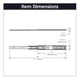 thumbnail image 2 of Hickory Hardware P1055-14-2C 14 in. Soft Close Drawer Slide, Cadmium - Pack of 2, 2 of 5