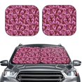 thumbnail image 2 of Haiem Orchids Flowers Car Windshield Sun Shade (2 Pieces) Foldable Windshield Sun Shade Car Accessories for Truck SUV Pickup-Medium, 2 of 7