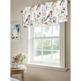 thumbnail image 6 of Spring Bird Valances for Windows, Rod Pocket Kitchen Valance Curtains - Soft & Washable Small Window Treatment for Living Room,&nbsp;Bathroom, Pink Flowers, 54x18inch, 6 of 9
