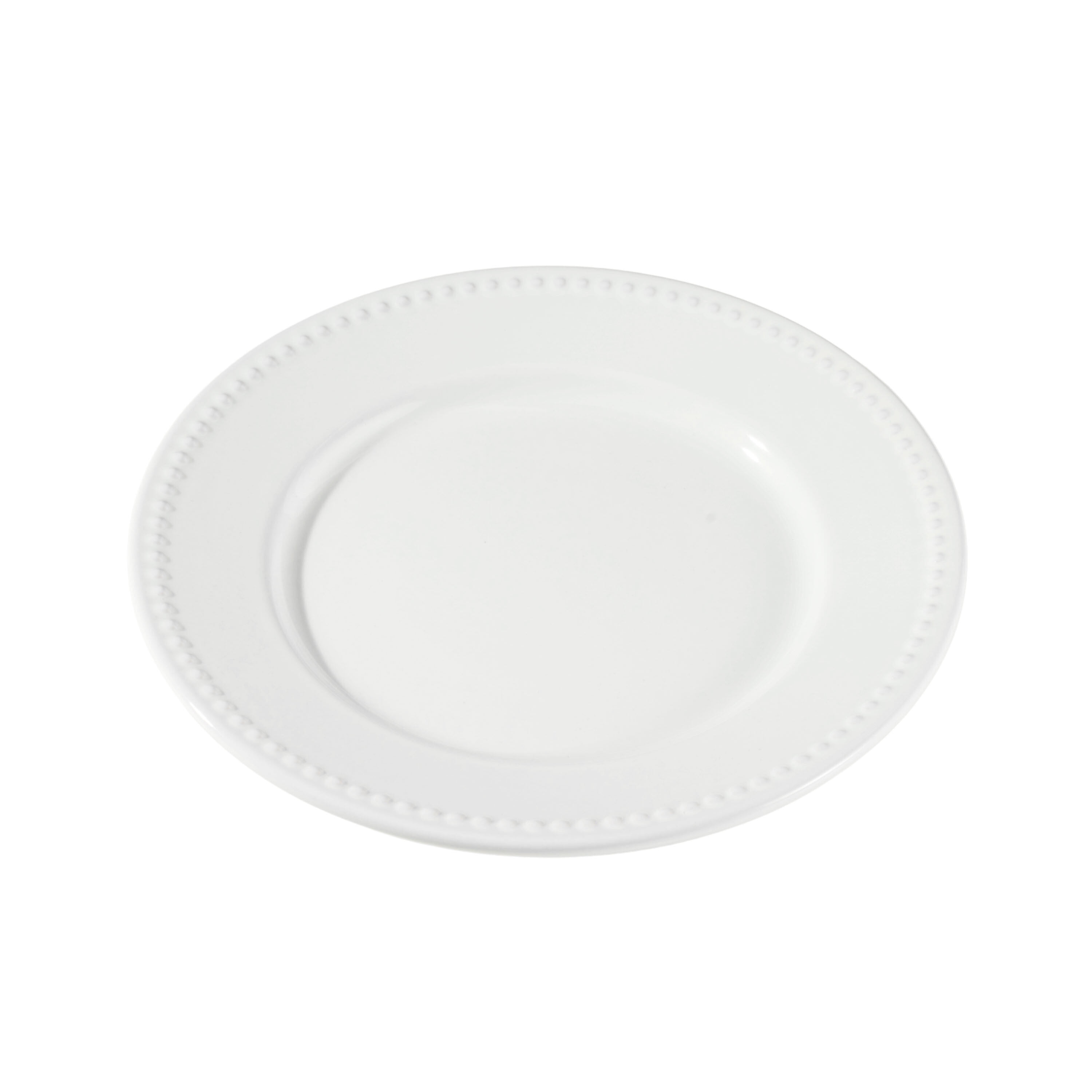 Mainstays 8in Brynn White Stoneware Salad Plate
