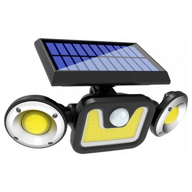 Alcachofa de Ducha Lámpara Solar Exterior Ultra Potente 83LED con Detector de Movimiento, IP65 W