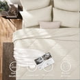 thumbnail image 3 of Flymme Full Size Comforter Sets 7 Pieces Bed in a Bag Khaki Bed Set Soft Microfiber Complete Bedding Sets with Stitch Quilted Comforter, Flat Sheet, Fitted Sheet, Pillowcases, 3 of 9