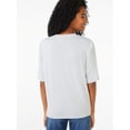thumbnail image 3 of Scoop Women's Padded Shoulder T-Shirt, 3 of 5
