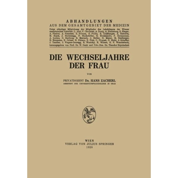 Die Wechseljahre Der Frau, (Paperback)