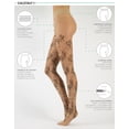 thumbnail image 2 of CALZITALY Sheer Tights, Nude Pantyhose, Floral Print, Animal Print | 20 DEN | Black, Skin | S, M, L, XL | Made in Italy (L-XL, Skin - Animal Print), 2 of 5