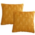 thumbnail image 1 of Juego de 2 fundas de almohada decorativas de terciopelo de felpa corta y suave, funda de cojín cuadrada, 1 of 5