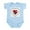 Sky Blue, variant on CafePress - Possum Valentines Day Heart Infant Bodysuit - Baby Light Bodysuit, Size Newborn - 24 Months